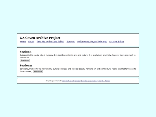 Blog screenshot