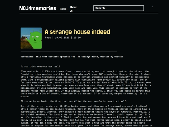 blog-strangeHouse screenshot