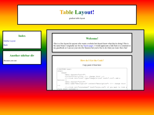 layout.table2 screenshot
