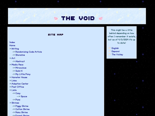 sitemap screenshot