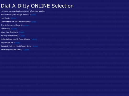 Dial-A-Ditty/dadsonglist screenshot