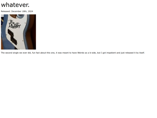 Discography HTML Files/discowhatever screenshot