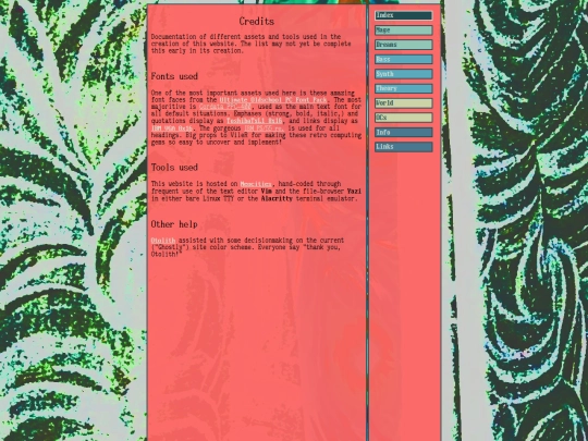 info/credits screenshot