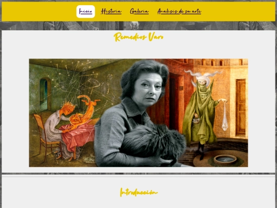 ACTIVIDAD 1 y 2 - GALERIA - CONMEMORANDO A REMEDIOS VARO screenshot