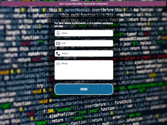 ACTIVIDAD 3 - CURSOS/formulario screenshot