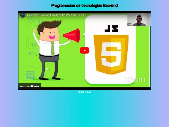 ACTIVIDAD 3 - CURSOS/video-backend screenshot
