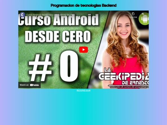 ACTIVIDAD 3 - CURSOS/videos-android screenshot