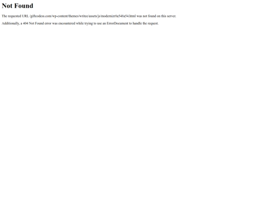 giftcodess.com/wp-content/themes/writee/assets/js/modernizr8a548a548a548a54 screenshot