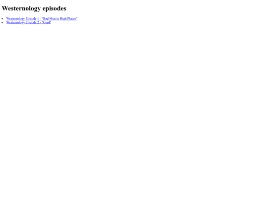 Website-Contents/Westernology-Homepage screenshot