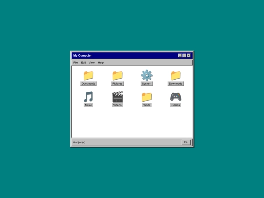 OkayestPerson/WEBSITE/win95flipfall screenshot