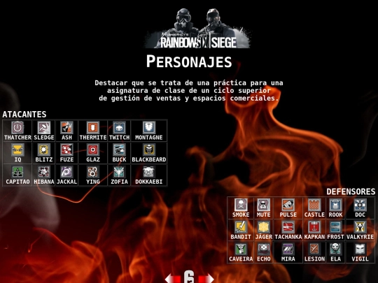 Personajes screenshot