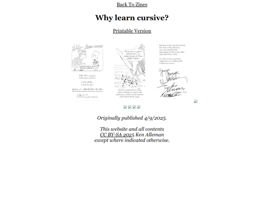 Zines/cursive_menu screenshot