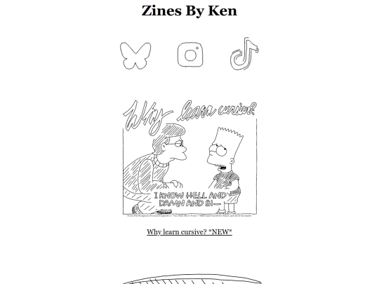 Zines screenshot