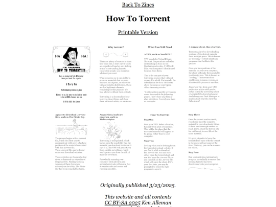 Zines/torrent_menu screenshot