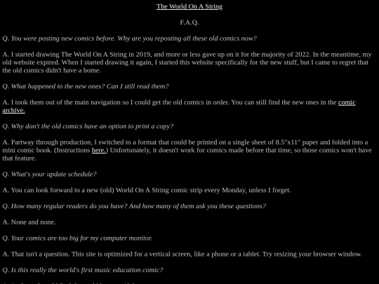 faq screenshot