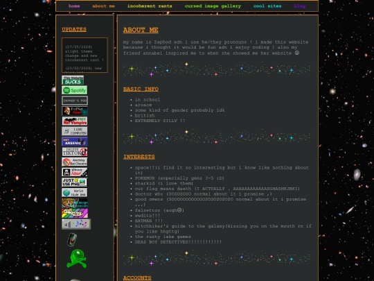 aboutme screenshot