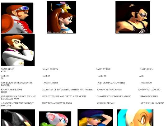 CHARACTERS screenshot