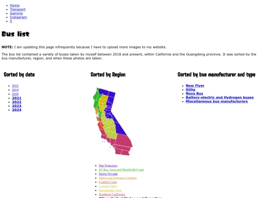 buses/bus-list screenshot