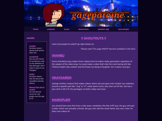 shoutouts screenshot