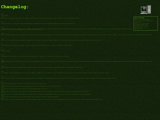 changelog screenshot