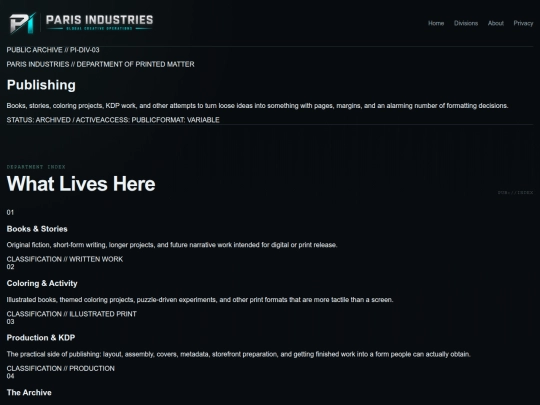 publishing screenshot