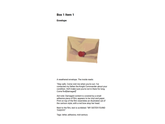 envelope screenshot