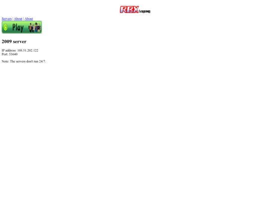 servers screenshot