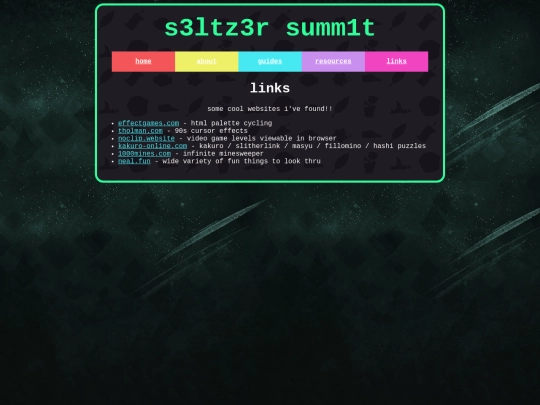links screenshot