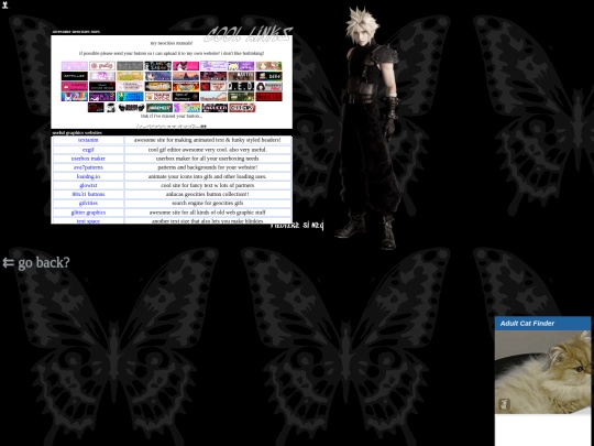links screenshot