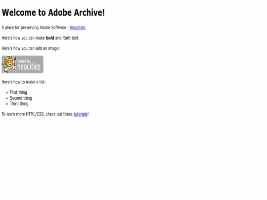 index screenshot