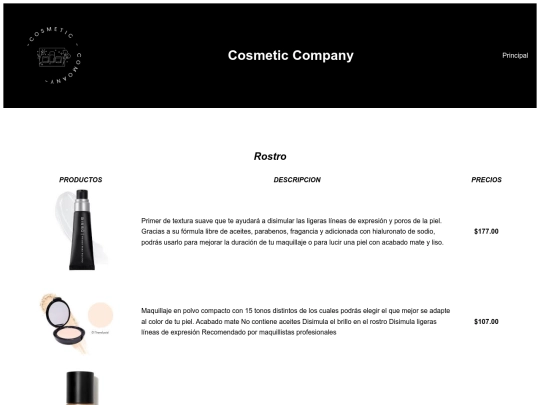catalogo screenshot