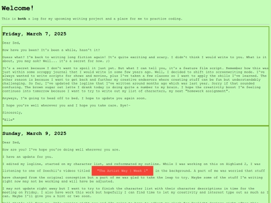 dear_zed_log screenshot