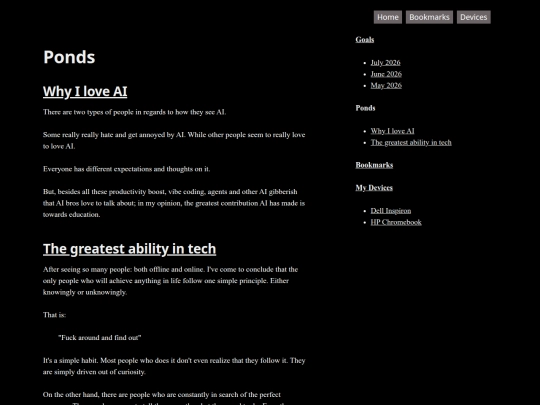 ponds/page/1 screenshot
