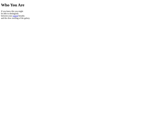 whoyouare screenshot