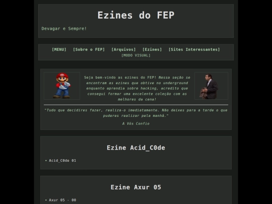 ezines/ezines screenshot