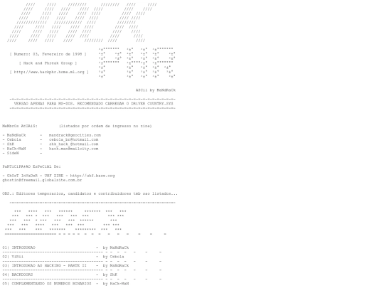 ezines/hack'n phreak/hackphr03 screenshot