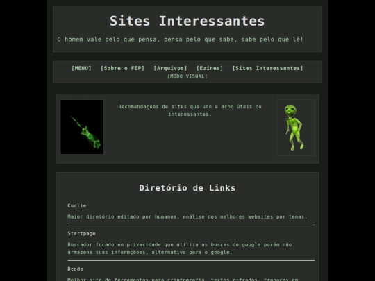 links screenshot