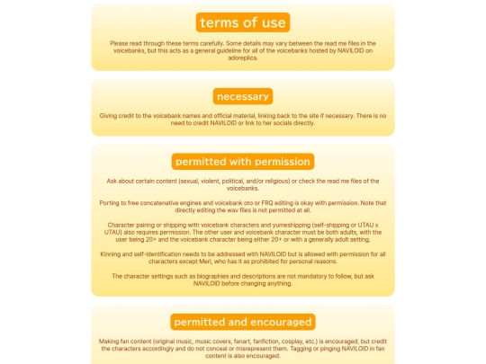 terms screenshot