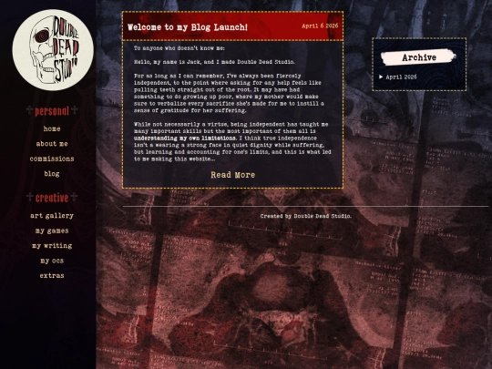 blog screenshot