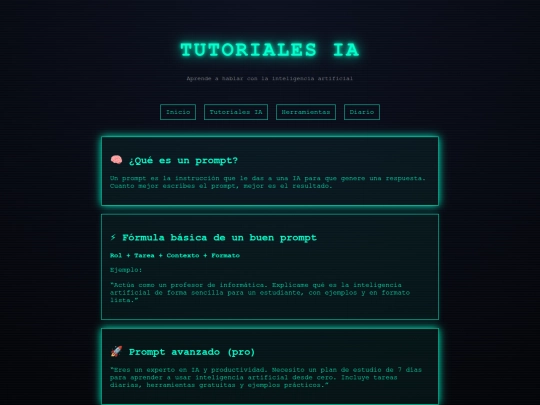 tutoriales screenshot