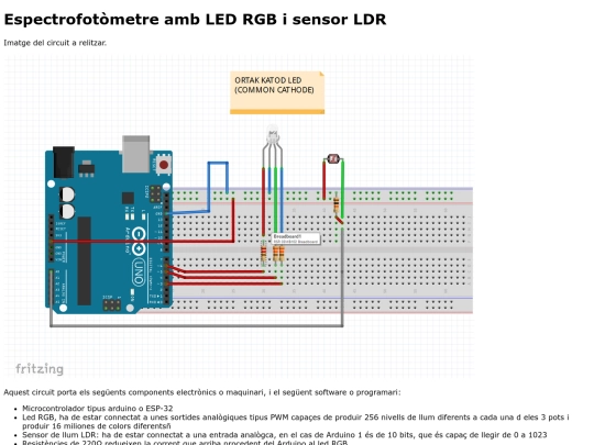 espectrofotometre screenshot