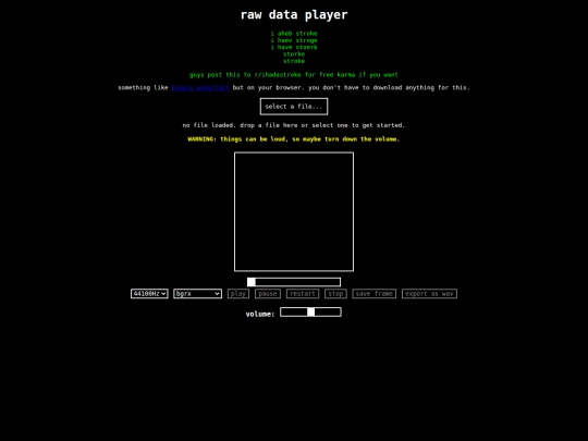 rawdata screenshot