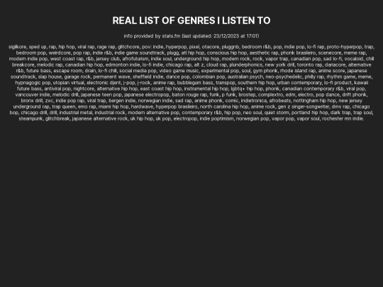 genres screenshot