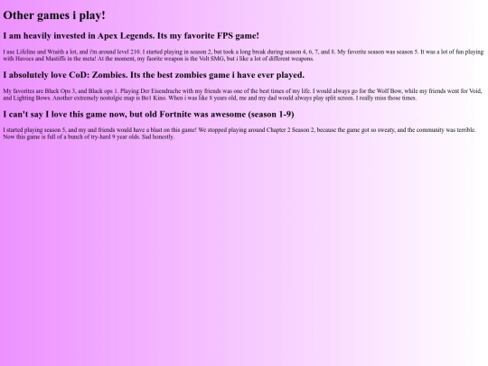 OtherGames screenshot