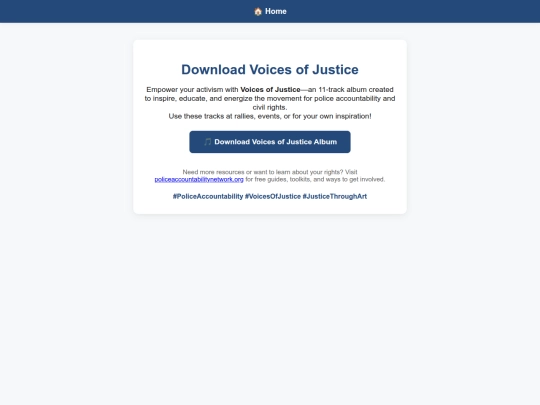 music/voiceofsjusticealbum screenshot