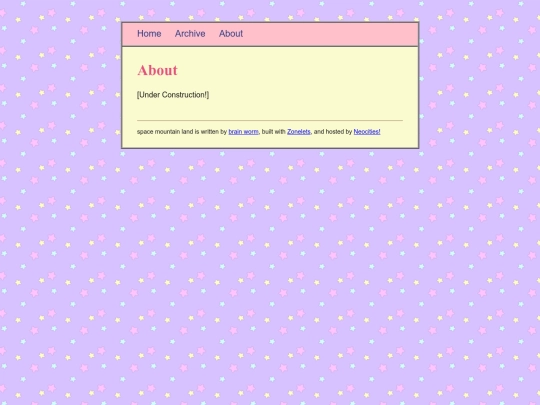 blog/about screenshot