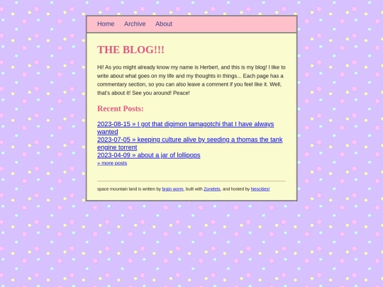 blog screenshot