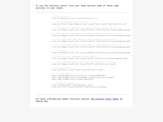resources/Favicons screenshot