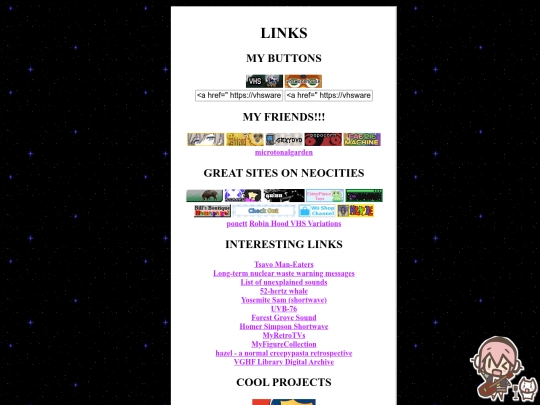 links screenshot