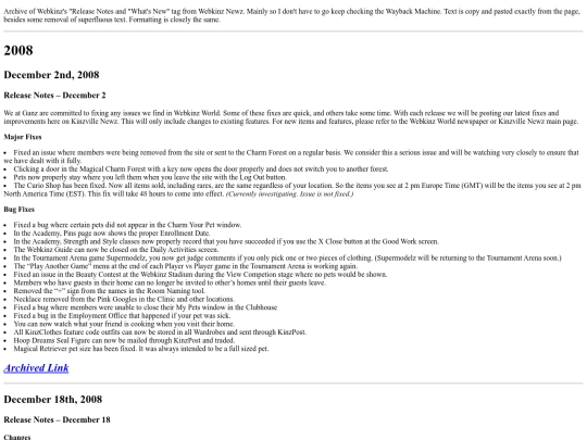 webkinzhistory screenshot